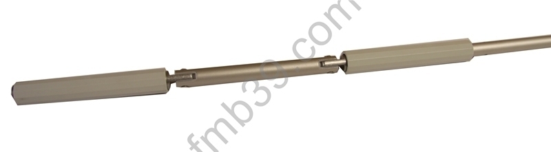 Tringles assemblées Tringle oscillante coloris blanc Ø 13 mm - Lg 1600 mm