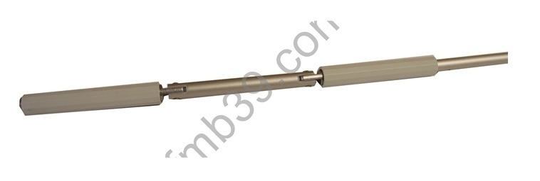 Tringles assemblées Tringle oscillante coloris blanc Ø 15 mm - Lg 1500 mm
