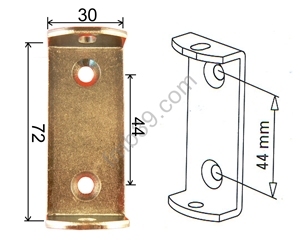 Pour moteurs SIMU Support moteur SIMU avec sachet de visserie