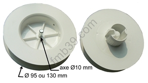 Poulies et flasques Poulies de sangle pour tube DEPRAT 40