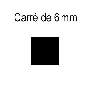 Sorties de caissons - Blocs guide - Cardans Carré de 6 mm
