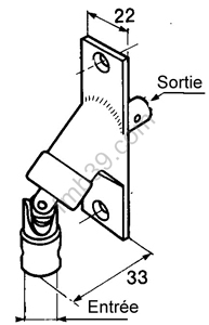 Manivelles pour volets roulants aluminium Manivelles pour volets roulants aluminium