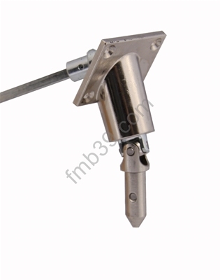 Sorties de caissons - Blocs guide - Cardans Triple cardan à 90° pion mâle