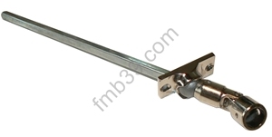 Sorties de caissons - Blocs guide - Cardans Sortie de caisson à 45° platine 2 trous 24 x 52 mm