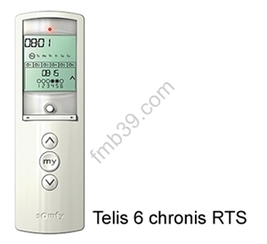 Commandes et automatismes Telis 6 chronis RTS