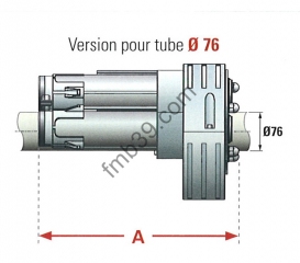 Moteurs central pour rideaux metalliques Moteurs pour tubes Ø 76 mm (sur commande pour certains)