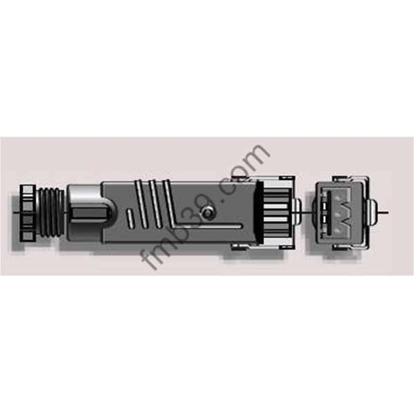 Accessoires divers Fiche de raccordement Hirschmann coté inverseur (coloris noir)