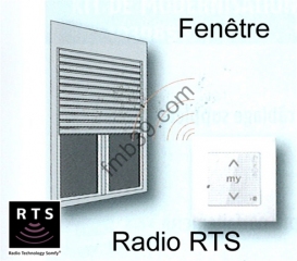 Kits de motorisation pour fenêtre Kit SOMFY pour BB moteur radio RTS 6 Nm