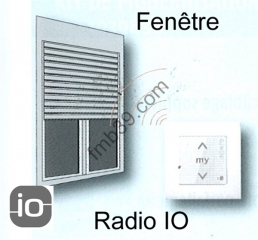 Kits de motorisation pour fenêtre Kit de modernisation SOMFY bloc baie fenêtre io - 6 Nm (fin de stock)