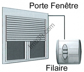 Kits de motorisation pour porte fenêtre Kit SOMFY pour BB moteur filaire 20 Nm