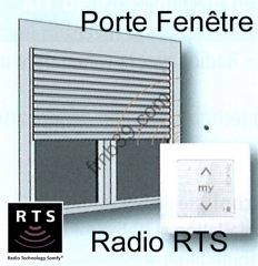 Kits de modernisation pour porte fenêtre Kit SOMFY pour BB moteur radio RTS 20 Nm