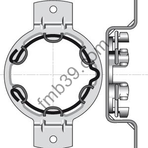 Supports moteurs Support Ø 50 Omega entraxe 90 mm
