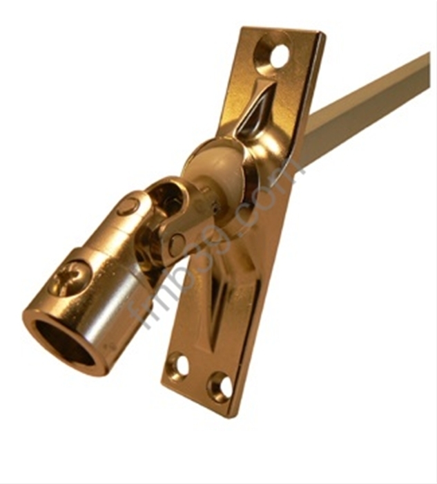 Sorties de caissons - Blocs guide - Cardans Sortie de caisson à 45° platine zamac 3 trous 85 x 22 mm