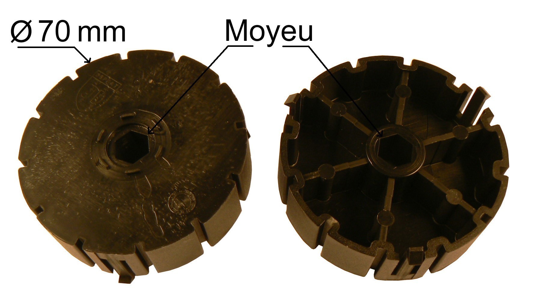 Poulies et flasques Moyeux pour poulies flasque DEPRAT