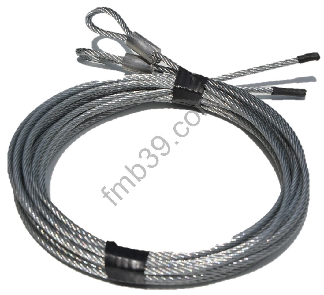 Accessoires de portes basculantes Paire de câbles pour portes Ht maxi 2000 ou 4500 mm